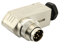 C091 11K003 001 2 - M16 Male cable connector with internal strain relief and metal locking ring. 3 contacts, 4-6mm cable diameter. Contacts sold separately.