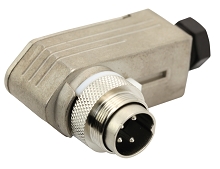 C091 11K012 000 2 - M16 Male cable connector with internal strain relief and metal locking ring.  12 contacts, 4-6mm cable diameter. Contacts sold separately.