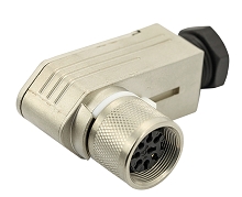 C091 31F014 101 2 - M16 Female cable connector with internal strain relief and metal locking ring.  14 contacts, silver plated, 6-8mm cable diameter.  Contacts included. Comparable to PN# 99-5652-75-14