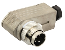 C091 31K005 100 2 - M16 Male cable connector with internal strain relief and metal locking ring. 5 contacts, silver plated, 4-6mm cable diameter.  Contacts included. Comparable to PN# 99-5113-75-05