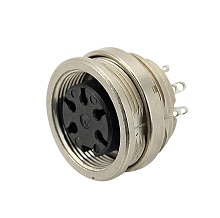 C091 31N014 100 2 - M16 Front mounting female metal receptacle with O-ring seal and ring nut mount.  14 contacts, silver plated.  Contacts included.
