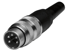 T 3400 018 - M16 Male straight cable connector with internal strain relief and metal locking ring. 6 contacts, gold plated, 4-6mm cable diameter  Contacts included. Comparable to PN# 99-2021-09-06, 09-0021-09-06