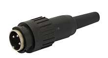 T 3449 501 - M16 Male straight cable connector with internal strain relief and plastic locking ring. 7 contacts, silver plated. 4-6mm cable diameter  Contacts included.