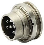 T 3477 150 - M16 Rear mounting male receptacle with ring nut. 7 contacts Contacts sold separately.