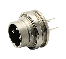 T 3477 400 - M16 Rear mounting male receptacle with ring nut. 7 contacts, silver plated  Contacts included. Comparable to PN# 09-0327-90-07
