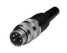 T 3504 001 - M16 Male straight cable connector with internal strain relief and metal locking ring. 8 contacts, silver plated, 4-6mm cable diameter  Contacts included. Comparable to PN# 09-0471-00-08, 99-2061-00-08