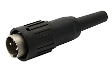 T 3624 501 - M16 Male straight cable connector with internal strain relief and plastic locking ring.  12 contacts, silver plated, 4-6mm cable diameter  Contacts included.