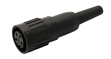 T 3625 501 - M16 Female straight cable connector with internal strain relief and plastic locking ring. 12 contacts, silver plated, 4-6mm cable diameter  Contacts included.