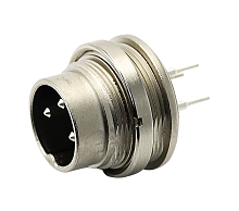 T 3637 404 - M16 Rear mounting male receptacle with ring nut.  12 contacts, gold plated  Contacts included. Comparable to PN# 09-0331-90-12