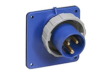 2CMA166678R1000  2P+E Panel Mounted Inlet, Unified Flange, Angled. Replaces Part# 216BAU6W