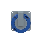 2CMA166948R1000  2P+E Female Panel Mounted Socket-Outlet, 32A, 250V, 6H, IP69K. Replaces Part# 232RAU6W