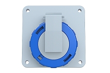 2CMA166996R1000  2P+E Panel Mounted Socket Outlet. Replaces Part# 216RAU6W.  Comparable to PNs# GW62227H,4132-6f8,F31S283,12231,519306,418.1663,489126,PEW 1663 PI,UISV216-6S