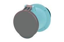 2CMA167532R1000  3P+N+E Panel Mounted Socket Outlet, Unified Flange, Straight. Replaces Part# 463RU6