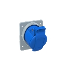 2CMA170014R1000  3P+E Female Panel Mounted Socket, 16A, 250V, 9H, IP44. Replaces Part# 316RAM9