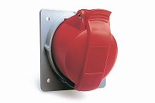 2CMA170021R1000  3P+N+E Panel Mounted Socket Outlet, Minimized Flange, Angled. Replaces Part# 416RAM6