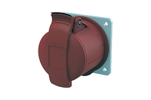 2CMA193259R1000  3P+N+E Panel Mounted Socket Outlet, Unified Flange, Straight. Replaces Part# 432RU6