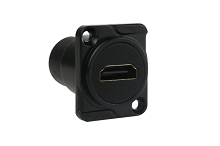 AC-HDMI-RRB  HDMI Data Chassis Mounts, D Type, Black Finish. Comparable to PN# NAHDMI-W-B