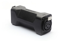 AC3F3FDW  3 Pole XLR Female to Female Blank D Shell In-line Adapter, Pre-wired, Black Finish