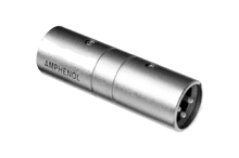 AC3M3MBW  3 Pole XLR Male to Male Blank D Shell In-line Adapter, Pre-wired, Black Finish. Comparable to PN# NA3MM-B