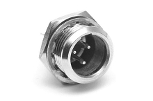 AG5MCC  5 Pole Mini XLR  Chassis Mount, G Type, Male, Machined Contacts, Nickel Finish. Comparable to PN# TB5M