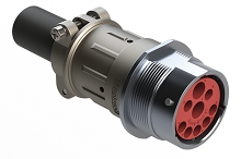 AHDBM04-24-91PR-059  Size 24, 9 Position ISOBUS Receptacle Kit, Pin, Reduced Seal, Wide Thread Adapter (WTA), Cable Clamp Backshell, Break-Away. Comparable to PN# HD34-24-91PE