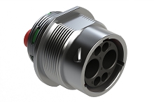 AHDM04-18-06PN-C030  2 Position Receptacle, Pin, Shell Size 18, Wide Thread. Comparable to PN# HD34-18-6PN-C030