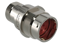 AHDM04-18-08PN-L005  8 Position Receptacle, Shell Size 18, Pin, Normal Seal, Wide Thread Adapter, Backshell without Weep Holes.  Comparable to PN#  HD34-18-8PN-L005