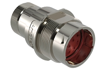 AHDM04-18-14PN-072  14 Position Receptacle, Shell Size 18, Pin, Normal Seal, Wide Thread Adapter, Backshell with Weep Holes.  Comparable to PN#  HD34-18-14PN-072