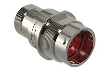 AHDM04-18-14PR-L005  14 Position Receptacle, Shell Size 18, Pin, Reduced Seal, Wide Thread Adapter, Backshell without Weep Holes.  Comparable to PN#  HD34-18-14PE-L005