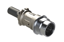 AHDM04-18-14SN-059  Receptacle Kit, shell size 18, 14 positions, socket, standard seal, wide thread, cable clamp backshell. Comparable to PN# HD34-18-14SN-059