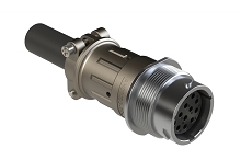 AHDM04-18-14SR-059  Receptacle Kit, shell size 18, 14 positions, socket, reduced diameter seal, wide thread, cable clamp backshell. Comparable to PN# HD34-18-14SE-059