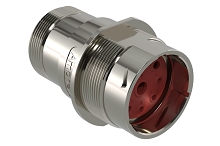 AHDM04-24-09PN-072  9 Position Receptacle, Shell Size 24, Pin, Normal Seal, Wide Thread Adapter, Backshell with Weep Holes.  Comparable to PN#  HD34-24-9PN-072