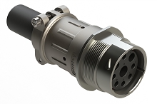 AHDM04-24-09SN-059  9 Position Receptacle Kit, Shell Size 24, Socket, Normal Diameter Seal (Green Adapter), Wide Thread, Cable Clamp Backshell.  Comparable to PN#HD34-24-9SN-059