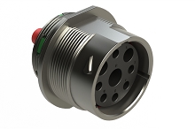 AHDM04-24-09SN  9 Position Receptacle, Socket, Shell Size 24, Normal Diameter Seal (Green Adapter), Wide Thread.  Comparable to PN#HD34-24-9SN