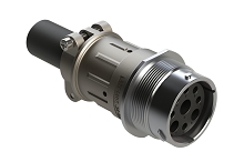 AHDM04-24-09SR-059  Receptacle Kit, shell size 24, 9 positions, socket, reduced diameter seal, wide thread, cable clamp backshell. Comparable to PN# HD34-24-09SE-059