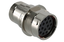 AHDM04-24-16SN-072  6 Position Receptacle, Shell Size 24, Socket, Normal Seal, Wide Thread Adapter, Backshell with Weep Holes.  Comparable to PN#  HD34-24-16SN-072