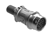 AHDM04-24-16SR-059  Receptacle Kit, shell size 24, 16 positions, socket, reduced diameter seal, wide thread, cable clamp backshell. Comparable to PN# HD34-24-16SE-059