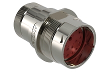 AHDM04-24-18PN-072  8 Position Receptacle, Shell Size 24, Pin, Normal Seal, Wide Thread Adapter, Backshell with Weep Holes.  Comparable to PN#  HD34-24-18PN-072