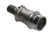 AHDM04-24-18SN-059  Receptacle Kit, shell size 24, 18 positions, socket, standard seal, wide thread, cable clamp backshell. Comparable to PN# HD34-24-18SN-059