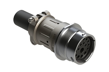 AHDM04-24-18SR-059  Receptacle Kit, shell size 24, 18 positions, socket, reduced diameter seal, wide thread, cable clamp backshell. Comparable to PN# HD34-24-18SE-059
