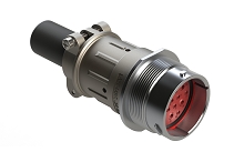 AHDM04-24-19PR-059  Receptacle Kit, shell size 24, 19 positions, pin, reduced diameter seal, wide thread, cable clamp backshell. Comparable to PN# HD34-24-19PE-059