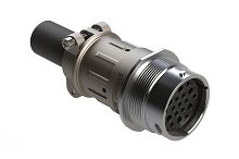 AHDM04-24-19SN-059  Receptacle Kit, shell size 24, 19 positions, socket, standard seal, wide thread, cable clamp backshell. Comparable to PN# HD34-24-19SN-059