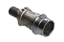 AHDM04-24-21SR-059  Receptacle Kit, shell size 24, 21 positions, socket, reduced diameter seal, wide thread, cable clamp backshell. Comparable to PN# HD34-24-21SE-059