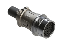 AHDM04-24-23SN-059  Receptacle Kit, shell size 24, 23 positions, socket, standard seal, wide thread, cable clamp backshell. Comparable to PN# HD34-24-23SN-059
