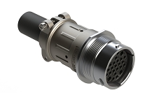 AHDM04-24-27SR-059  Receptacle Kit, shell size 24, 27 positions, socket, reduced diameter seal, wide thread, cable clamp backshell. Comparable to PN# HD34-24-27SE-059