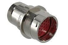 AHDM04-24-31PR-L005  31 Position Receptacle, Shell Size 24, Pin, Reduced Seal, Wide Thread Adapter, Backshell without Weep Holes.  Comparable to PN#  HD34-24-31PE-L005