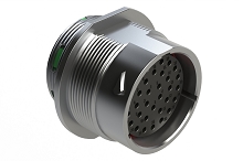 AHDM04-24-33SN  33 Position Receptacle, Shell Size 24, Socket, Plastic, Normal Diameter Rear Seal, Integrated Wide Thread (Green Retaining Ring).  Comparable to PN# HD34-24-33SN