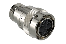 AHDM06-18-06SN-072  6 Position Plug, Shell Size 18, Socket, Normal Seal, Wide Thread Adapter, Backshell with Weep Holes.  Comparable to PN#  HD36-18-6SN-072
