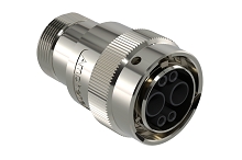 AHDM06-18-06SN-L005  6 Position Plug, Shell Size 18, Socket, Normal Seal, Wide Thread Adapter, Backshell without Weep Holes.  Comparable to PN#  HD36-18-6SN-L005