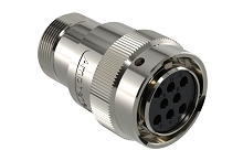 AHDM06-18-08SN-072  8 Position Plug, Shell Size 18, Socket, Normal Seal, Wide Thread Adapter, Backshell with Weep Holes.  Comparable to PN#  HD36-18-8SN-072